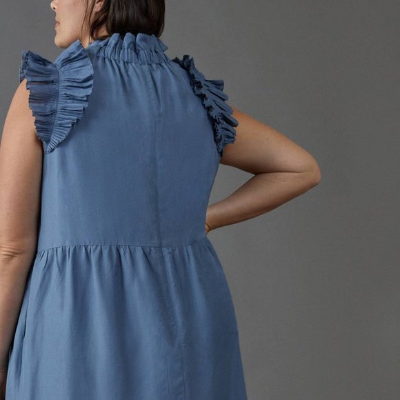 Anthropologie Lucena Tiered Ruffled Maxi Dress - Picture 5 of 7
